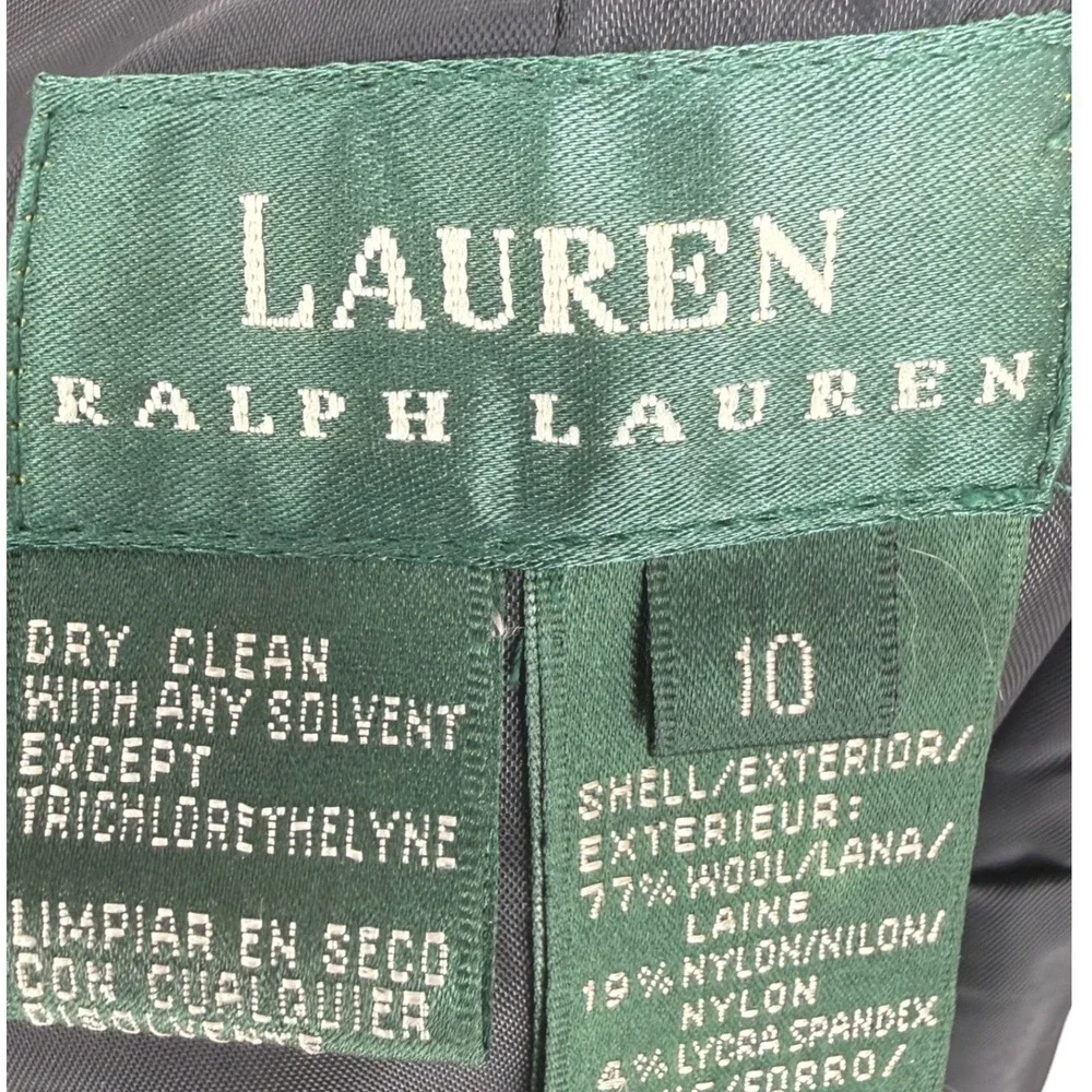 NWT Lauren Ralph Lauren Black Wool Tudor Wrap Maxi Skirt Frog Toggles Size 10 - Picture 3 of 12